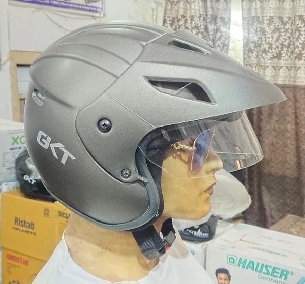 Grey_Open_Face_Helmet_For_Riders