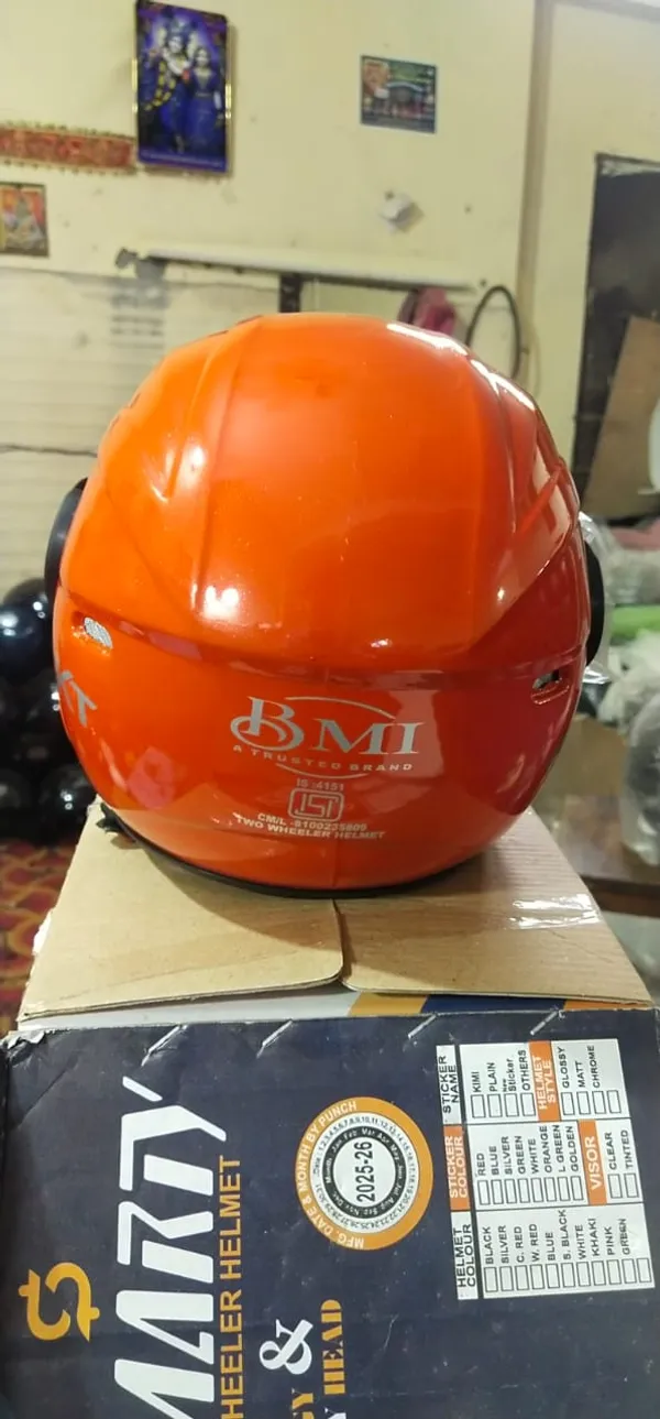 Orange_Open_Face_Two_Wheeler_Helmet_For_Riders