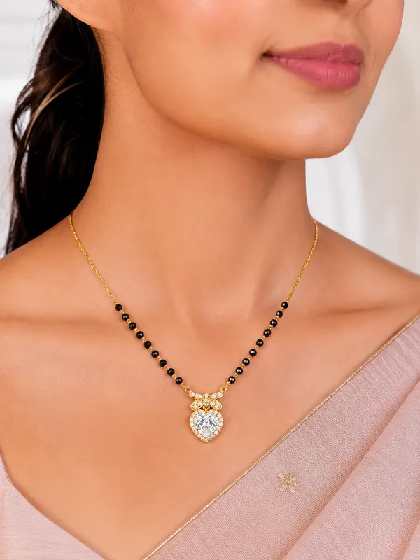 Flutter_Heart_Charm_Mangalsutra