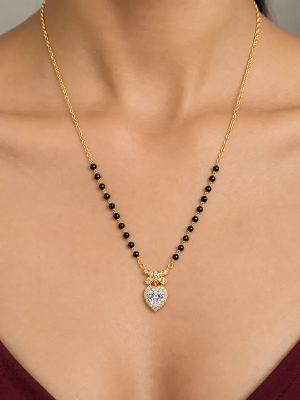 Flutter_Heart_Charm_Mangalsutra