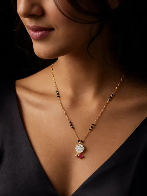 Floral_Ruby_Drop_Mangalsutra