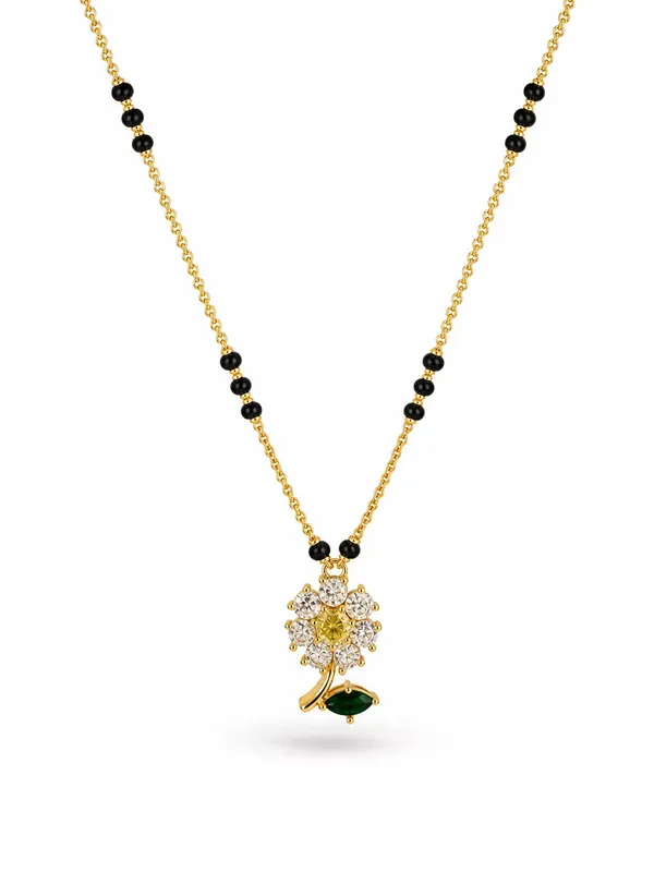 Emerald_Bloom_Charm_Mangalsutra