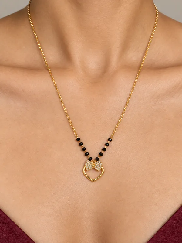 Golden_Heart_Bow_Mangalsutra