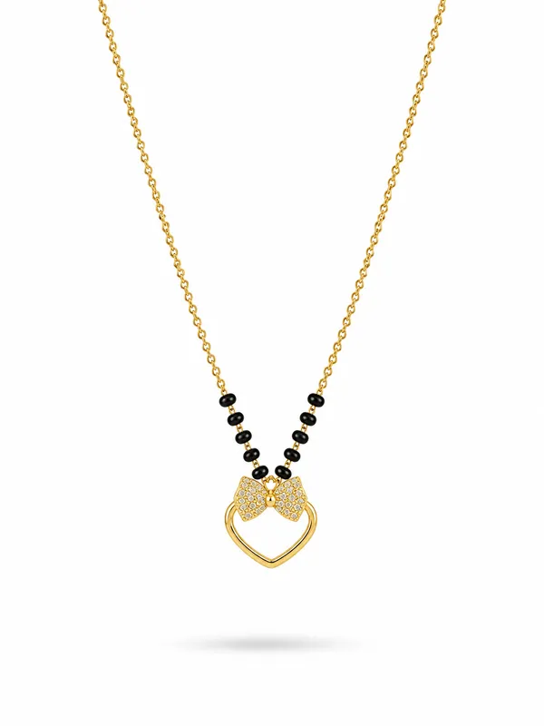 Golden_Heart_Bow_Mangalsutra
