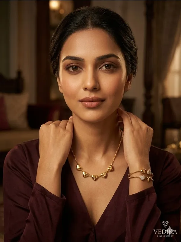 Golden_Hearts_Charm_Necklace