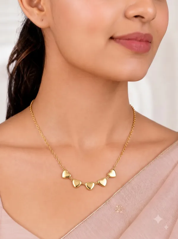 Golden_Hearts_Charm_Necklace
