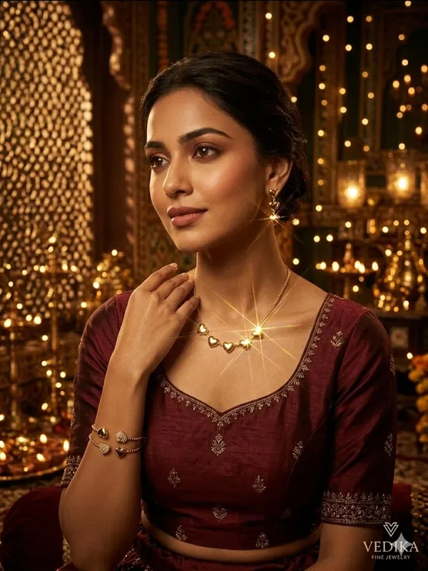 Golden_Hearts_Charm_Necklace