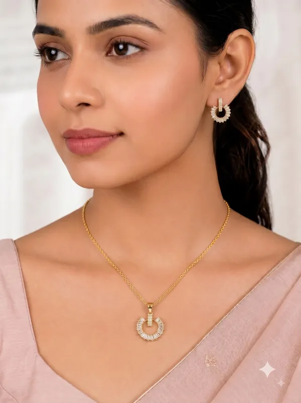 Radiant_Halo_Crystal_Pendant_Earrings_Set