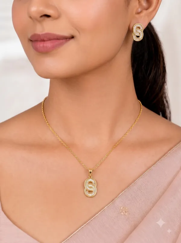Infinity_Sparkle_Link_Pendant_Earrings_Set