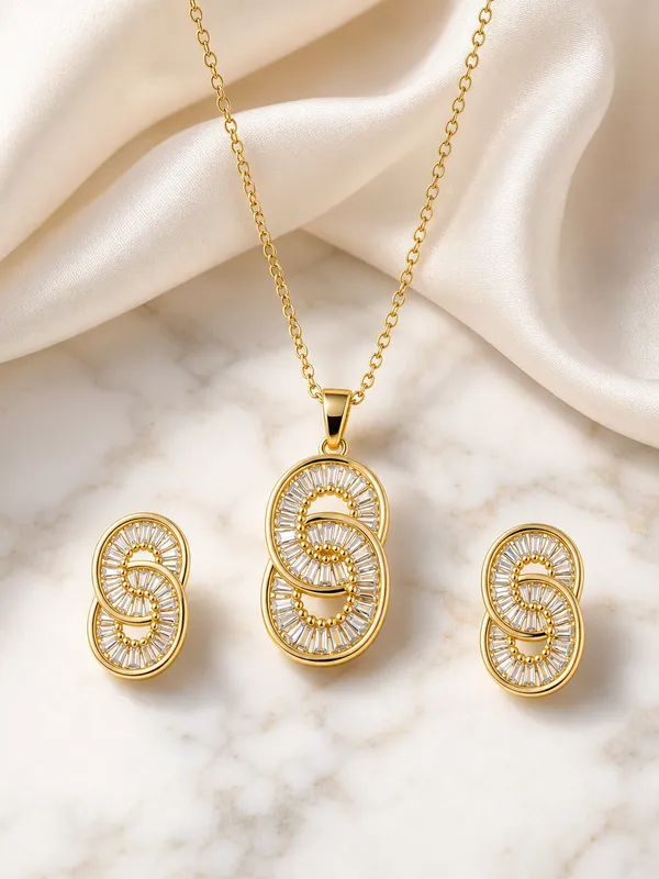 Infinity_Sparkle_Link_Pendant_Earrings_Set