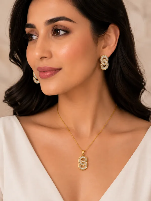 Infinity_Sparkle_Link_Pendant_Earrings_Set