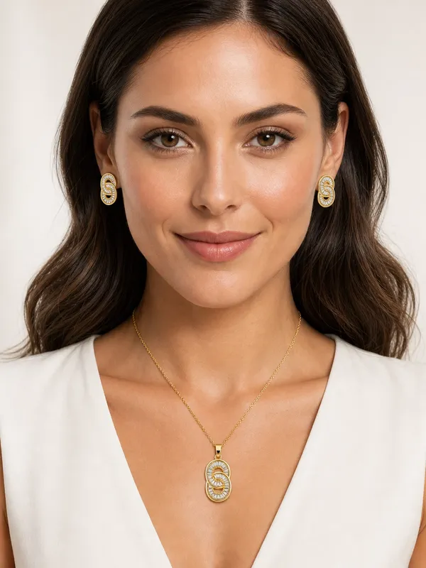Infinity_Sparkle_Link_Pendant_Earrings_Set