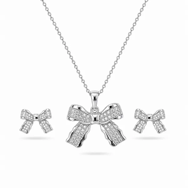Crystal_Bow_Elegance_Pendant_Earrings_Set