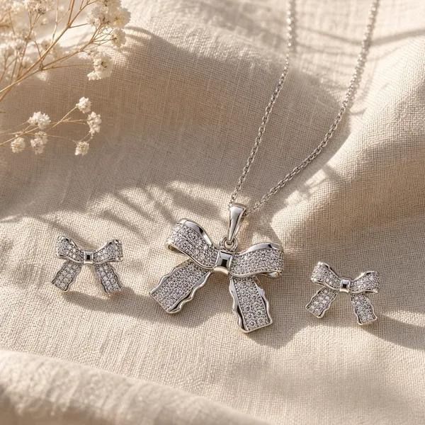 Crystal_Bow_Elegance_Pendant_Earrings_Set