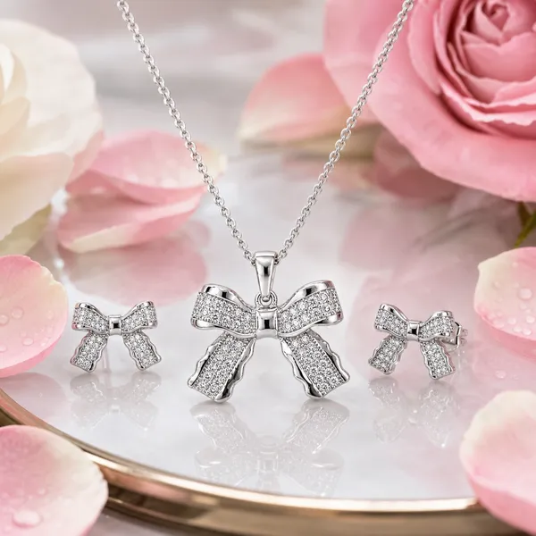 Crystal_Bow_Elegance_Pendant_Earrings_Set