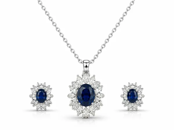 Royal_Sapphire_Bloom_Pendant_Earrings_Set