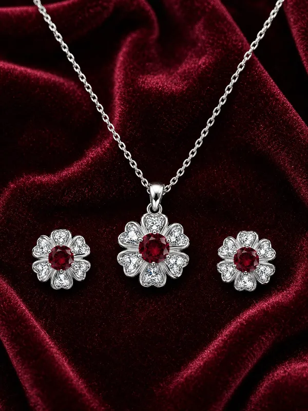 Ruby_Blossom_Floral_Pendant_Earrings_Set