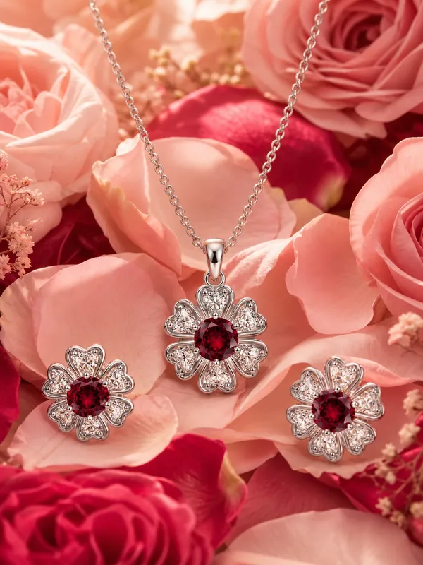 Ruby_Blossom_Floral_Pendant_Earrings_Set
