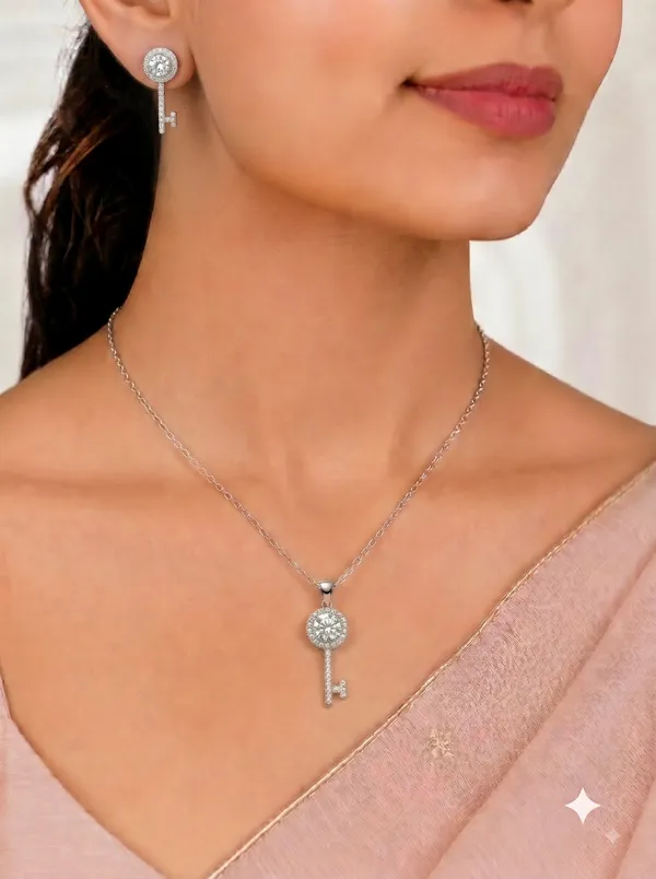 Crystal_Elegance_Key_Pendant_Earrings_Set