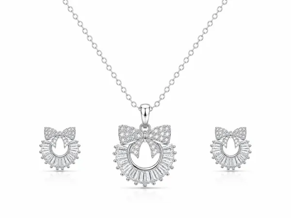 Crystal_Bow_Halo_Pendant_Earrings_Set