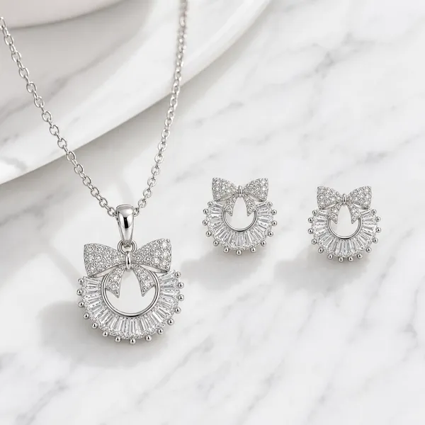 Crystal_Bow_Halo_Pendant_Earrings_Set