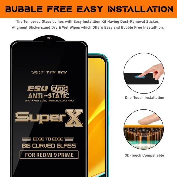 NEESME_Edge_To_Edge_Tempered_Glass_for_REDMI_9_PRIME_(Pack_of_1)