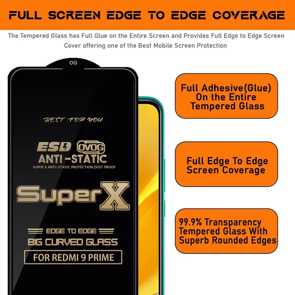 NEESME_Edge_To_Edge_Tempered_Glass_for_REDMI_9_PRIME_(Pack_of_1)