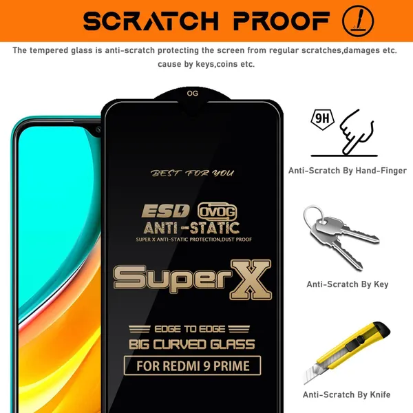 NEESME_Edge_To_Edge_Tempered_Glass_for_REDMI_9_PRIME_(Pack_of_1)