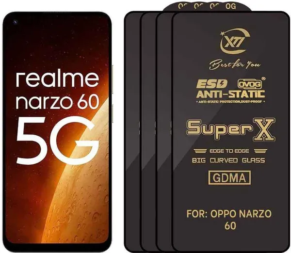 SuperX_Edge_To_Edge_Tempered_Glass_for_OPPO_NARZO_60_(Pack_of_4)