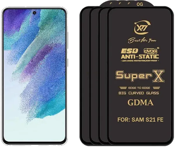 SuperX_Edge_To_Edge_Tempered_Glass_for_SAMSUNG_S21_FE_(Pack_of_4)