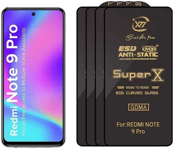 SuperX_Edge_To_Edge_Tempered_Glass_for_MI_NOTE_9_PRO_(Pack_of_4)
