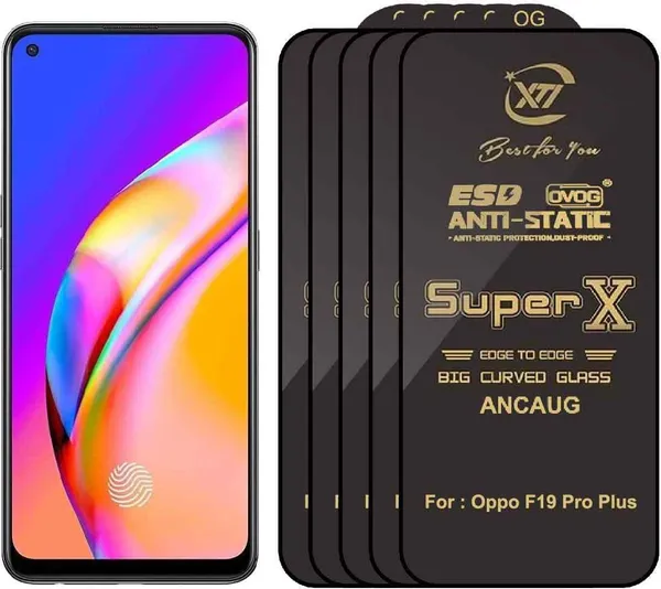 SuperX_Edge_To_Edge_Tempered_Glass_for_Oppo_F19_Pro_Plus_(Pack_of_5)