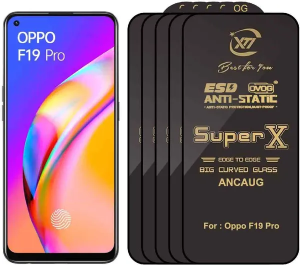 SuperX_Edge_To_Edge_Tempered_Glass_for_Oppo_F19_Pro_(Pack_of_5)