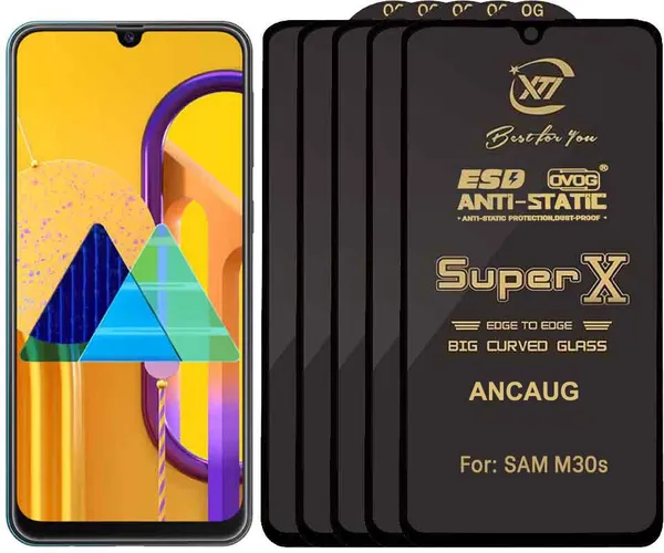 SuperX_Edge_To_Edge_Tempered_Glass_for_SAMSUNG_M30S_(Pack_of_5)