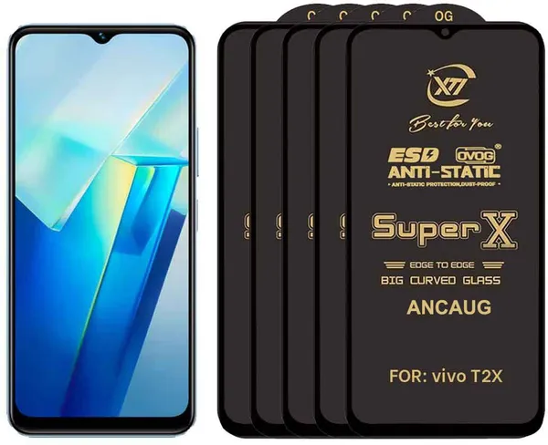 SuperX_Edge_To_Edge_Tempered_Glass_for_VIVO_T2X_(Pack_of_5)