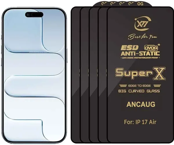 SuperX_Edge_To_Edge_Tempered_Glass_for_iPhone_17_Air_(Pack_of_5)