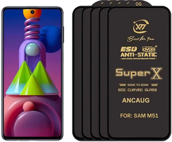 SuperX_Edge_To_Edge_Tempered_Glass_for_SAMSUNG_M51_(Pack_of_5)