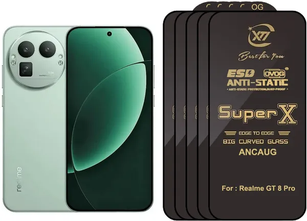 SuperX_Edge_To_Edge_Tempered_Glass_for_Realme_GT_8_Pro_(Pack_of_5)