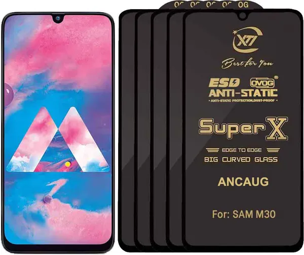 SuperX_Edge_To_Edge_Tempered_Glass_for_SAMSUNG_M30_(Pack_of_5)