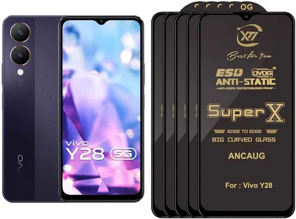 SuperX_Edge_To_Edge_Tempered_Glass_for_Vivo_Y28_5G_(Pack_of_5)
