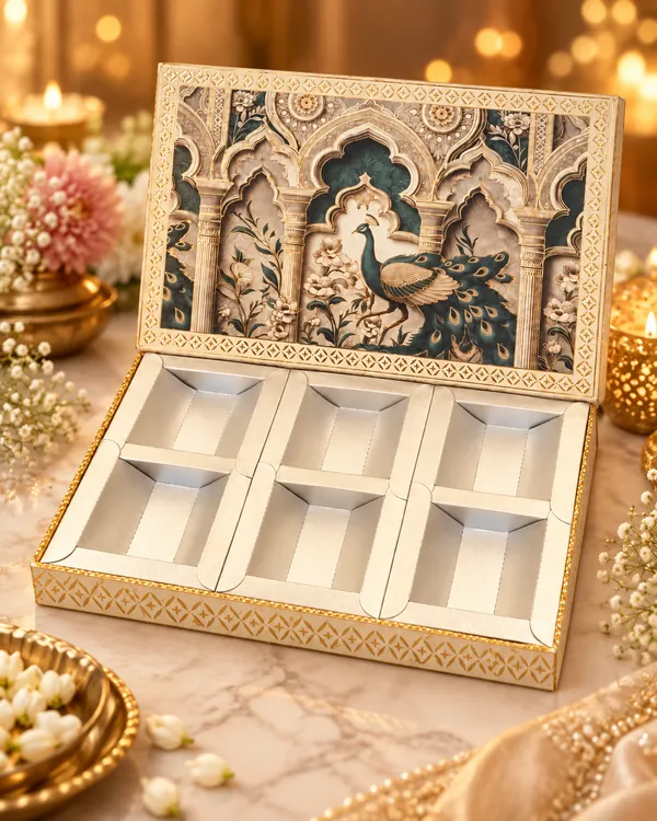 Decorative_Peacock_Design_Six_Compartment_Gift_Box