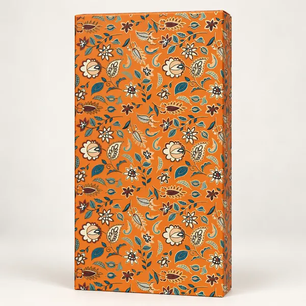 Orange_Floral_Print_Dry_Fruit_And_Sweet_Gift_Box