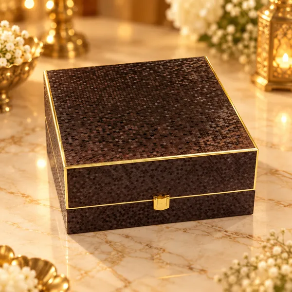 Black_Textured_Four_Container_Decorative_Gift_Box