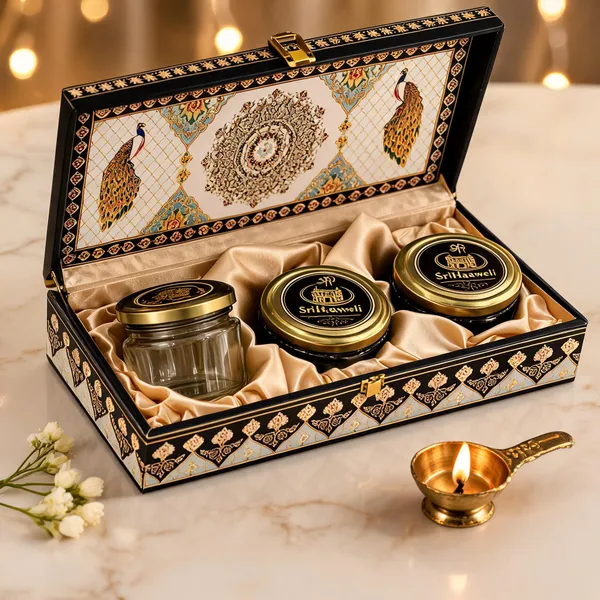 Decorative_Peacock_Pattern_Three_Jar_Gift_Box