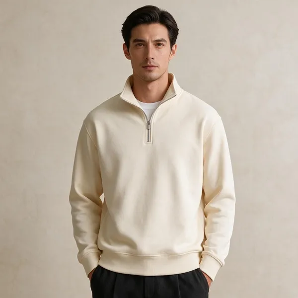 Off_White_Regular_Fit_Half_Zip_Sweatshirt