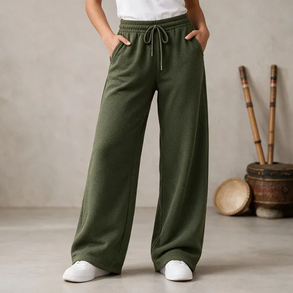 Olive_Fleece_Relaxed_Fit_Unisex_Joggers