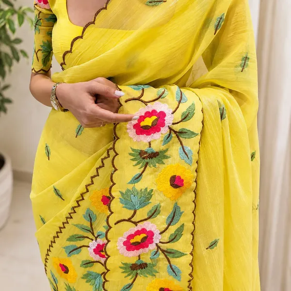 Yellow_Kanchi_Cotton_Floral_Embroidered_Saree_For_Women