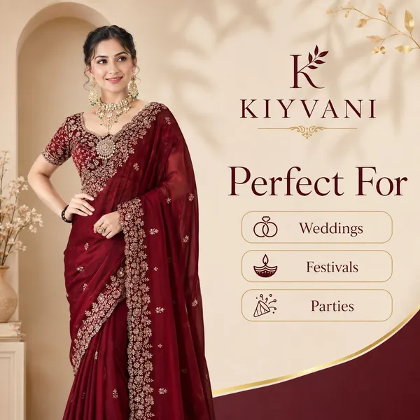Multicolor_Satin_Embroidered_Bollywood_Saree_For_Women