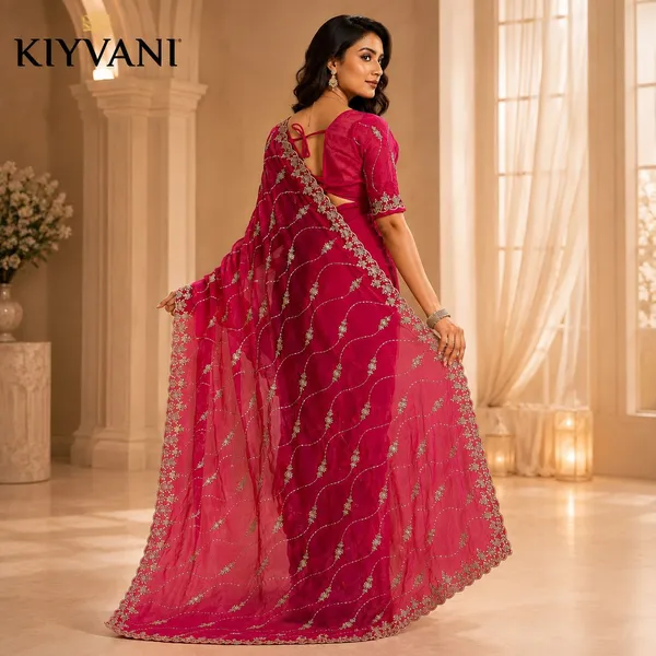 Magenta_Kanchi_Cotton_Embroidered_Festive_Saree_For_Women