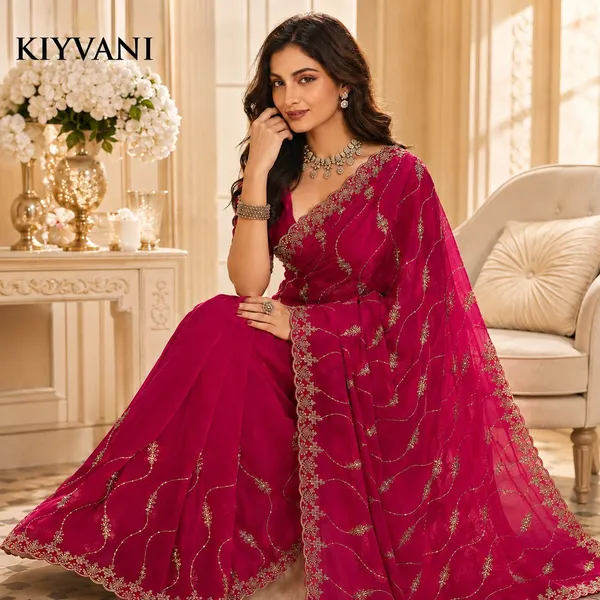 Magenta_Kanchi_Cotton_Embroidered_Festive_Saree_For_Women
